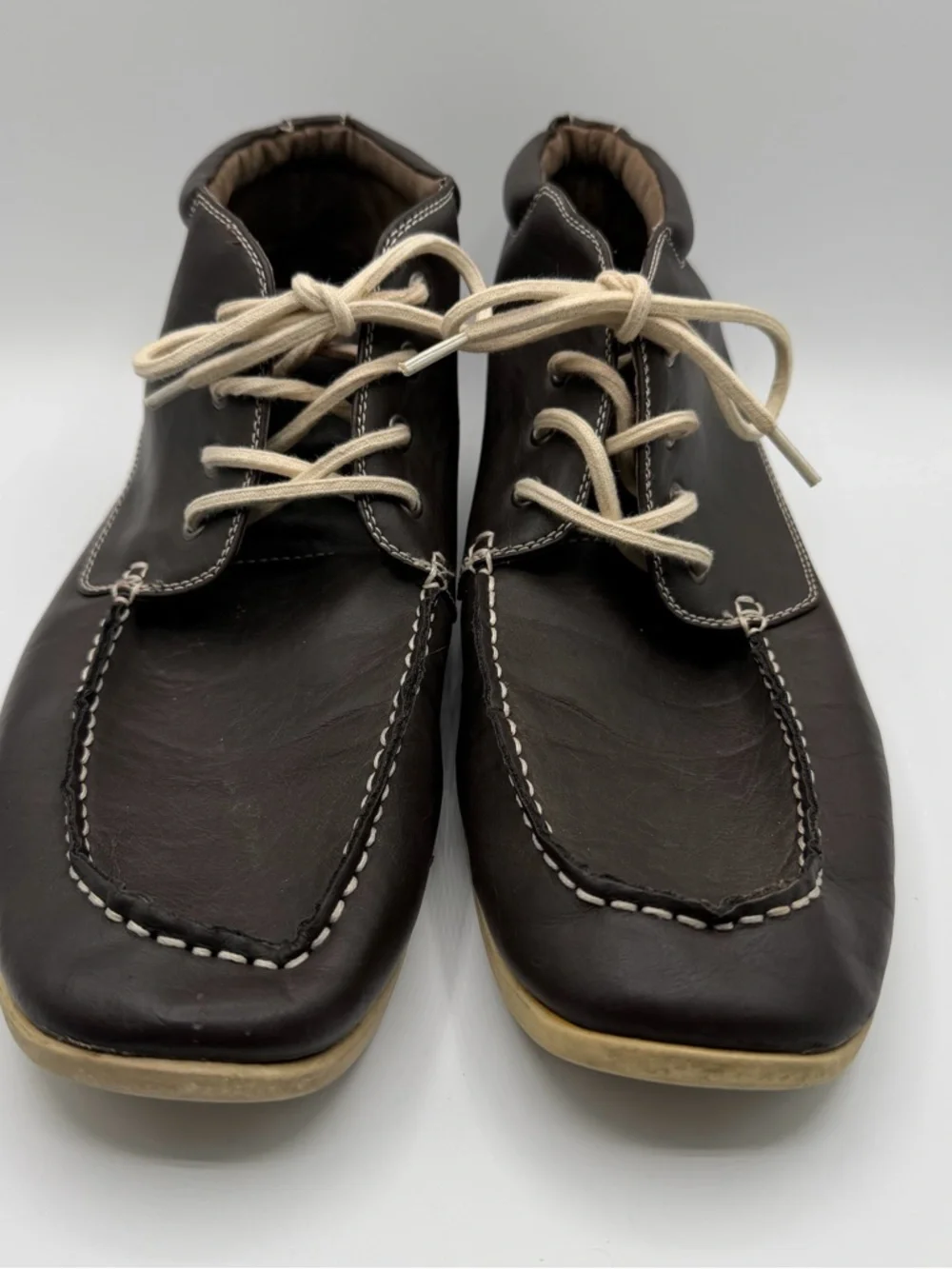 Madden M-Graver Mens 13 Moc Toe Chukka Boots Brown Lace Up Casual Shoes